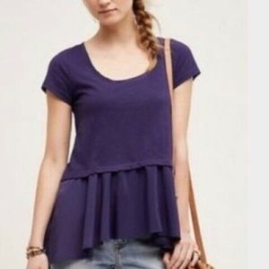 anthropologie postmark peplum top